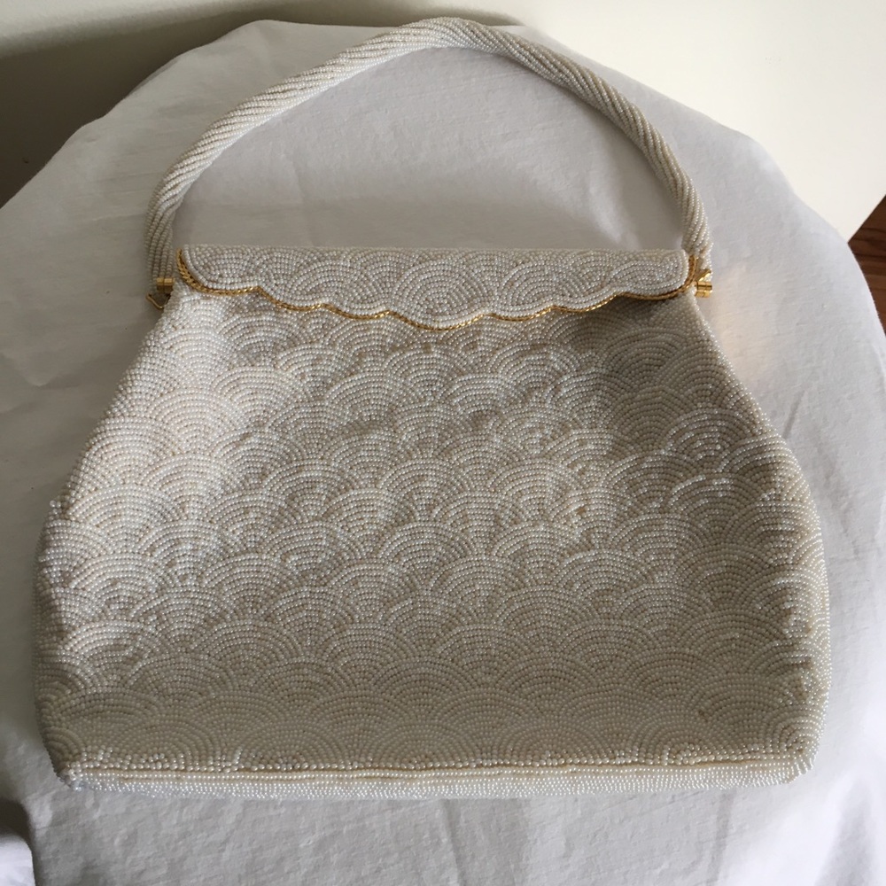 Vintage Richere by Walborg Japan White Beaded